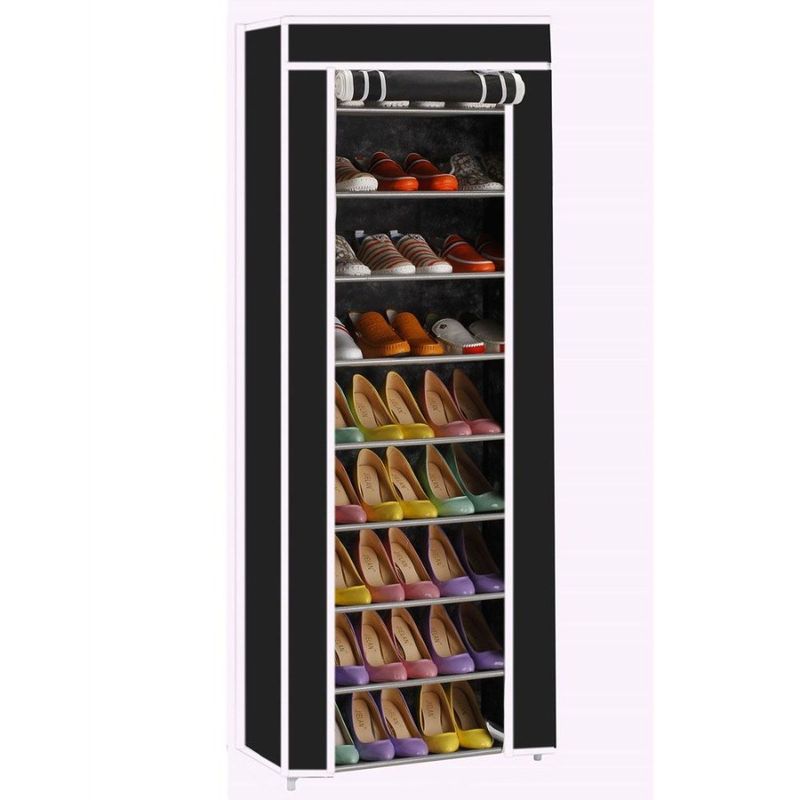 Grid 9 Shoe Multiple Colors Shelf 10 Cabinet Layer Closet Rack Storage Organizer_voghion.com