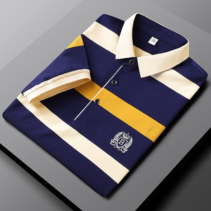 Herenkleding 2024 Nieuwe POLO Shirts Heren Tops Casual Heren T-shirts Heren Gestreepte Zomer Tops_voghion.com