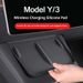 Suitable For Model 3/Y Central Control Wireless Charging Silicone New Dirt-Resistant Non-Slip Pad, Interior_voghion.com