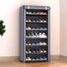 Metal Shoe Rack – Modular 5/6/8/10-Tier Adjustable Shoe Organizer For Entryway, Closet & Dorm (Modern Slim Design, DIY Assembly, Anti-Rust Frame)_voghion.com