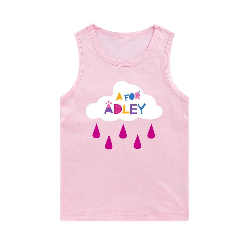 Bedrucktes ärmelloses Tanktop für ältere Jungen und Mädchen E818_voghion.com