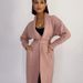 Elegant Longline Knit Cardigan – Oversized Open Front Coatigan In Soft Pink/Black/White/Brown/Khaki (XS-XL, Lightweight Layering Essential)_voghion.com