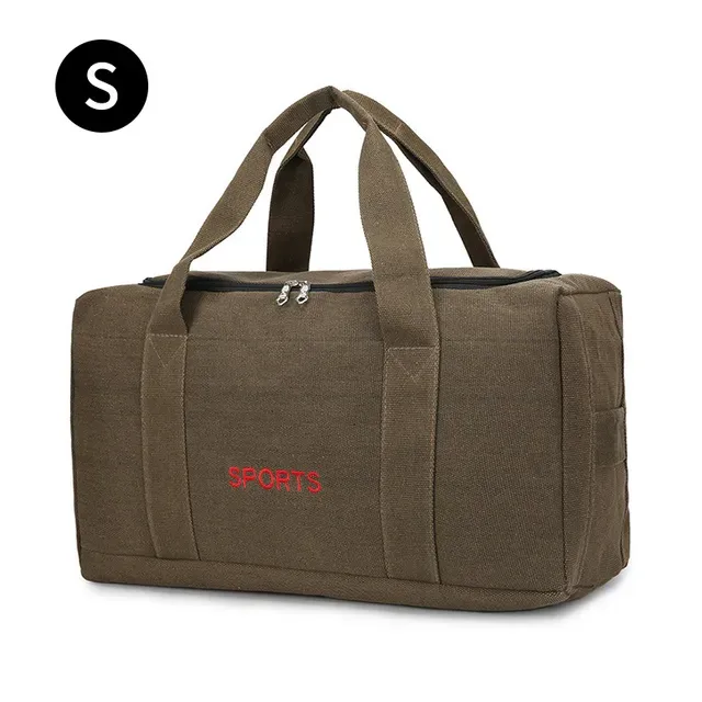 Unisex Vintage Canvas Travel Large Capacity Duffel Hand Lage Gym Pack Multifunction Sac De Voyage Weekend Bag_voghion.com