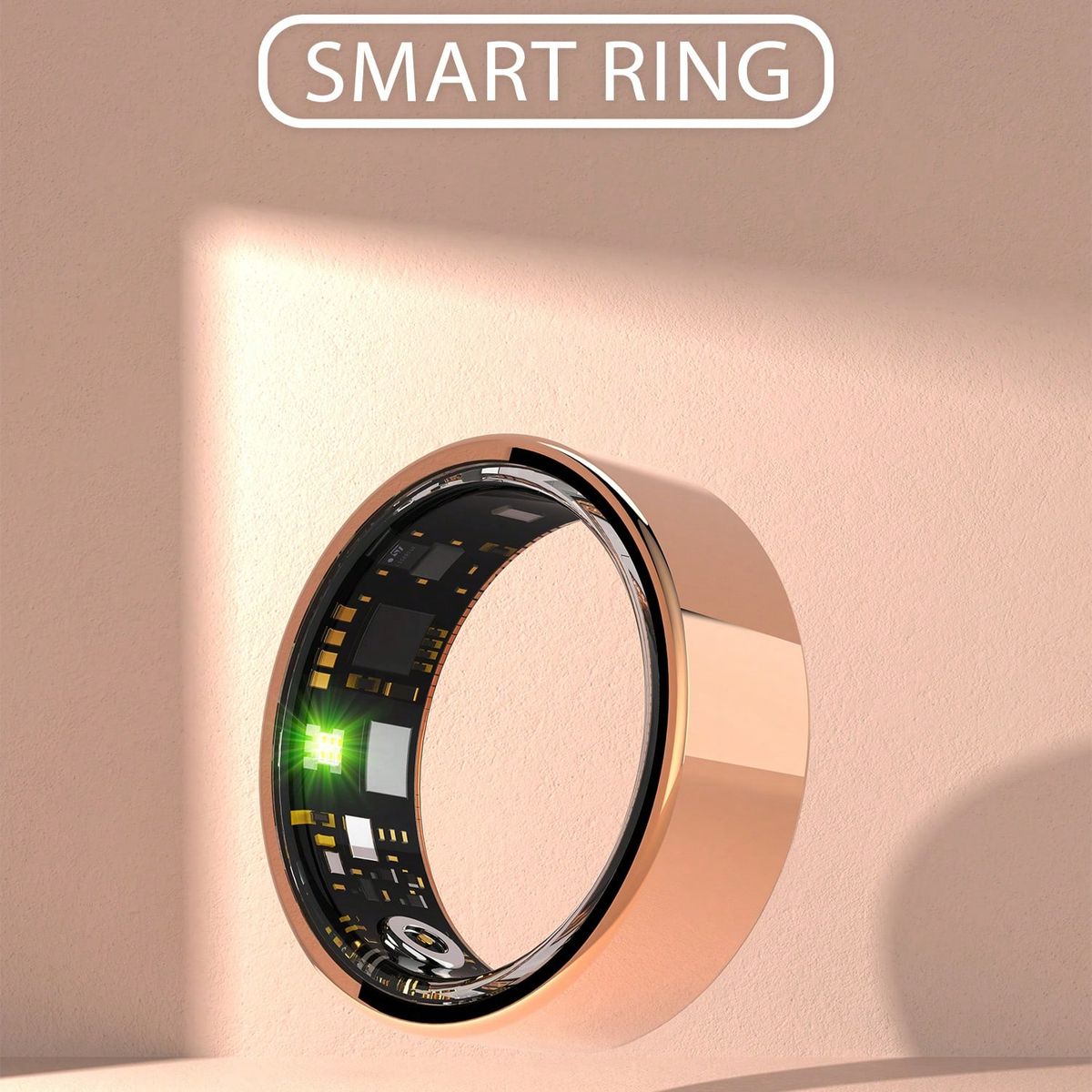 R11M Smart Ring Heart Rate Blood Oxygen Sleep Exercise Step Counting Waterproof Remote Control Photo Bluetooth Ring_voghion.com