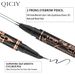 Eye Shadow & Liner CombinationTwo Pronged Eyebrow Pencil, Natural And Long Lasting, No Smudging, Sweat Proof, Non Fading, Ultra Fine Eyeliner_voghion.com
