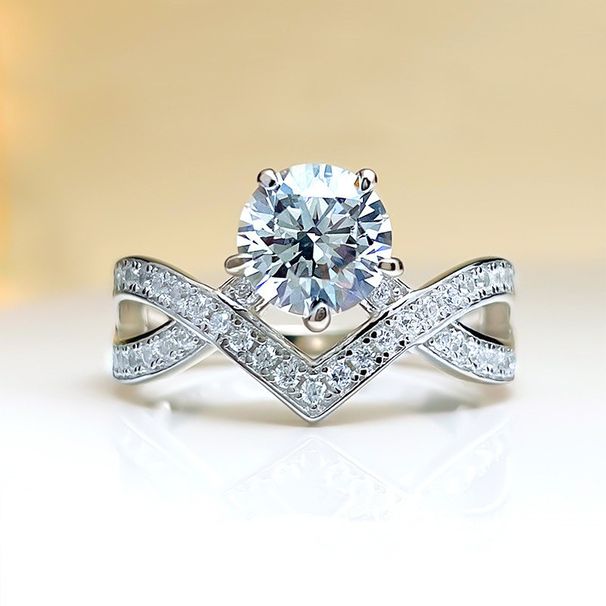 Cao Shi 2023 Neuer Kronenring für Frauen, leichter luxuriöser und schöner Modering, Krönung des Liebesflügelkopfschmucks für_voghion.com