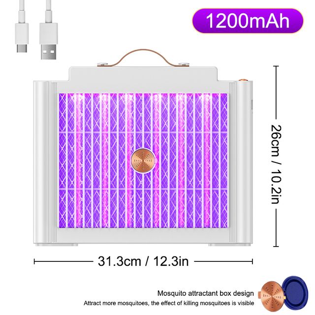 Led Mosquito Killer Lamp USB Killer Bionic Fyysinen Hyttysloukku Turvallinen Lapsille Ultraviolettivalo Vahva Sähköisku Bug Zap_voghion.com