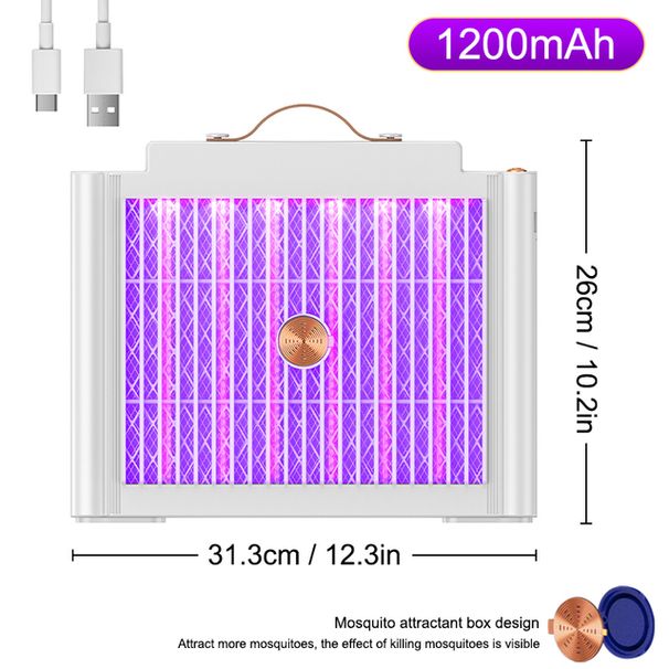 Led Mosquito Killer Lamp USB Killer Bionic Fyysinen Hyttysloukku Turvallinen Lapsille Ultraviolettivalo Vahva Sähköisku Bug Zap_voghion.com