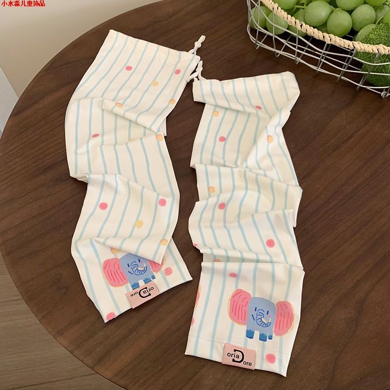 Ice Silk Sunscreen Sleeves Women's Summer New Loose UV Protection Cute Cartoon High Value Outdoor Sunshade Ice Sleeves_voghion.com