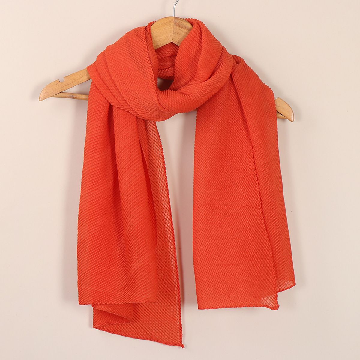 Naiste Mütsid kortsus mood tavaline kortsus mähis pearätt ühevärviline voile pikk sall_voghion.com