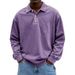2025 New Men's Casual Versatile Long Sleeve Button Turn-Down Collar Polo Shirt_voghion.com