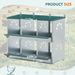 Chicken Nesting Box, 6 Room Metal Nesting Boxes For Chicken,Galvanized Steel Nesting Boxes For Hens,Easy To Assemble_voghion.com