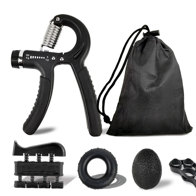 Gripper Five Piece Set Wrist Strengthener Five Finger Trainer Finger Strengthener Silicone Grip Ring Combination Seven Piece Set_voghion.com