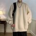Vintage Wave-Knit Sweater – Japanese Minimalist Oversized Pullover (M/L/XL/XXL) – 90s Retro Textured Crewneck_voghion.com
