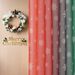 Curtains Christmas Snowflake Sheer Curtains Colorful Digital Print Voile Window Drapes With Ring Top Ready To Hang_voghion.com
