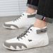 Men Sneakers Shoes For Men 2023 Casual Leather Shoes Outdoor Light Luxury Man Shoes Lace-Up Fashion Roman New Male Moccasins_voghion.com