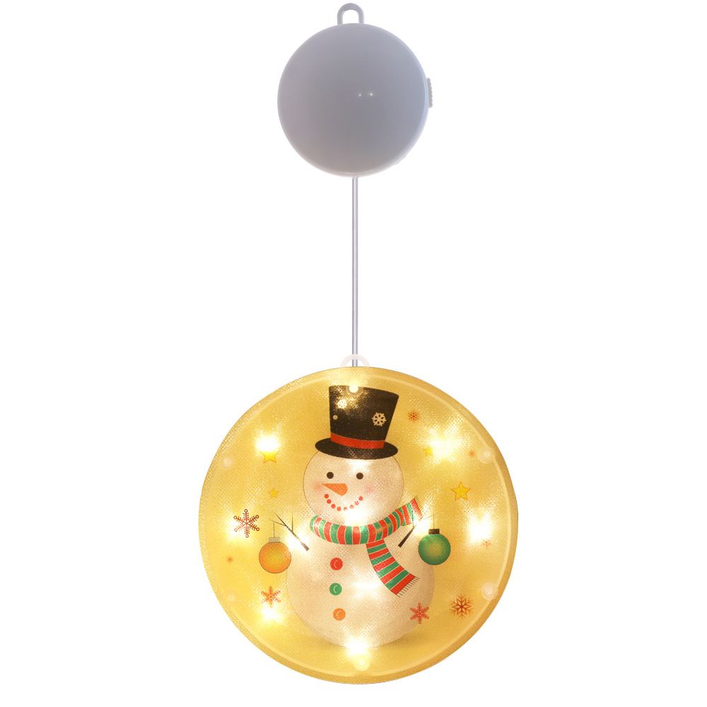 LED Suction Cup Christmas Lights - Battery Operated Window Star Lights For Holiday Decor, Festive String Lights With 6 Color Themes_voghion.com