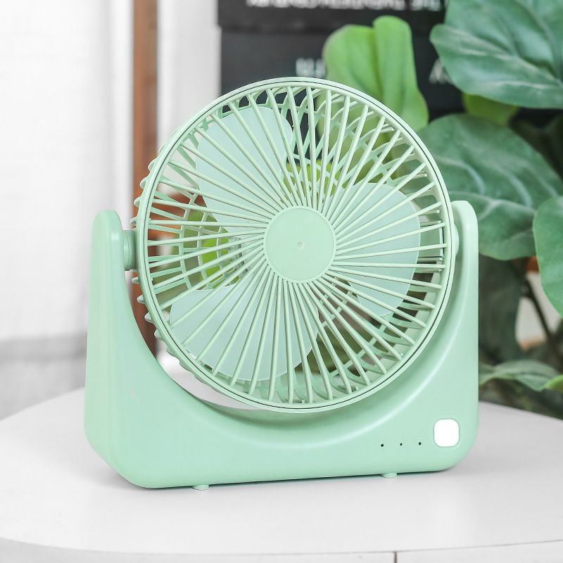 Rotatable USB Portable Desktop Electric Dormitory Small Lightweight Rechargeable Fan_voghion.com