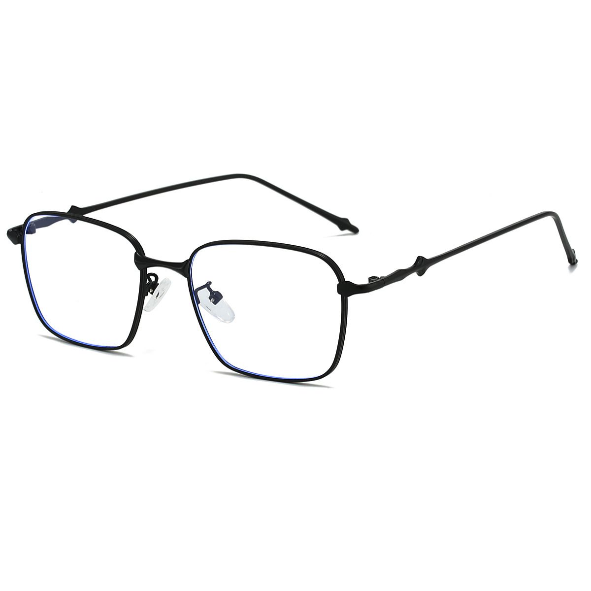 Occhiali da sole quadrati retrò 2025 - Montatura in metallo piccola UV400 unisex (stile coreano, leggeri e alla moda)_voghion.com