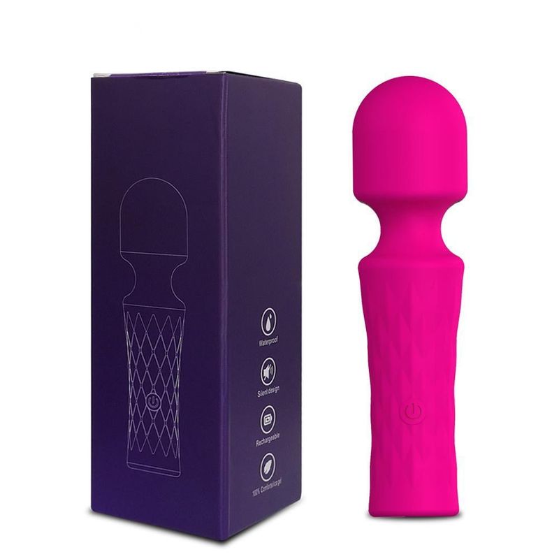 TLUDA Personal Wand Massager For Women, Rechargeable Handheld Mini Massager For Neck Back Shoulder,Purple_voghion.com