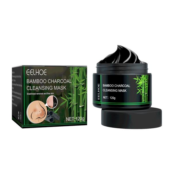 EELHOE masque facial au charbon de bambou, élimine les points noirs, élimine l'acné, rétrécit les pores, contrôle de l'huile, Film de boue hydratant_voghion.com