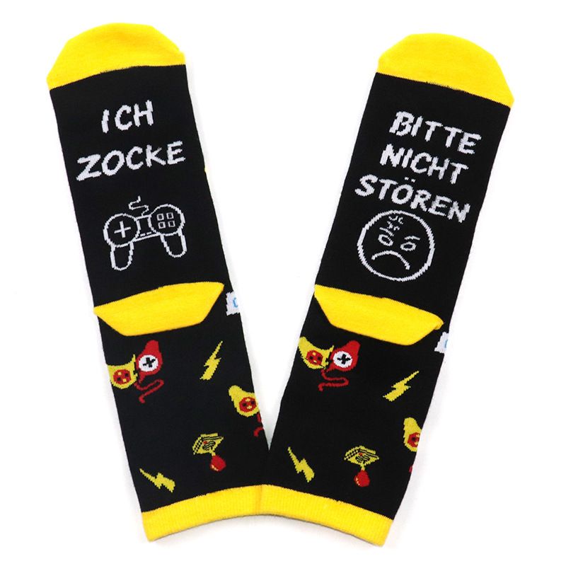 Knitted cotton casual creative socks explosive high socks_voghion.com