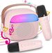 Children's Karaoke Machine With 2 Wireless Microphones, Portable Bluetooth KTV System, Speaker With Voice Changing Effects & LED Lights_voghion.com