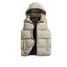 "Men's Fleece-Lined Hooded Vest, Winter Warm Zip-Up Puffer Gilet, Slim-Fit Casual & Outdoor Layering Piece (Black/Gray/Red/Green/Khaki/Navy)"_voghion.com