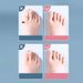 2 Stück Silikon-Zehenspreizer für Finger, Füße, Zehenspreizer, Hallux Valgus, Bunion Corrector, Zehenglätter, Korrektor für Fingerseparatoren_voghion.com