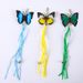 Pet Cat Toy Feather Replacement Creative Boredom Relief Telescopic Head Teaser Wand Set_voghion.com
