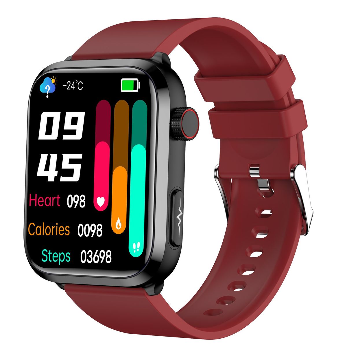 Unisex Smart Watch With ECG & Blood Pressure Monitoring – Bluetooth Calls, Heart Rate/SpO2/Temperature/Sleep Tracker, 7-14 Day Battery_voghion.com