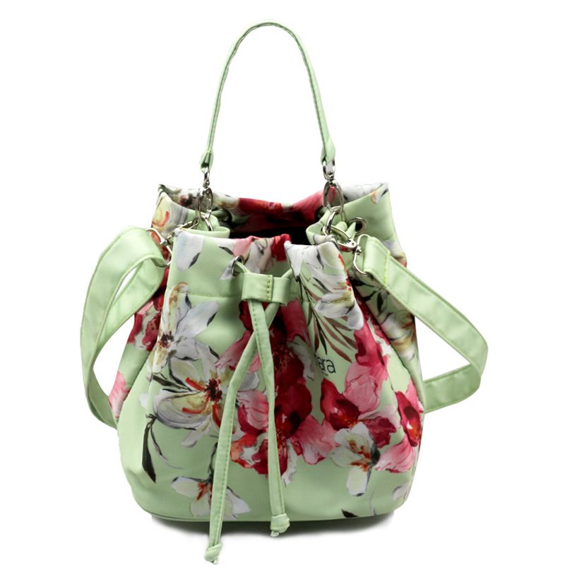 Borsa a secchiello con coulisse in colori compositi alla moda da donna, monospalla, a mano, cilindrica, diagonale, a croce_voghion.com
