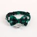 Classic Red Green Christmas Snowflake Cat Collar With Bell And Adjustable Bow Tie_voghion.com
