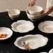 Petal Ceramic Tableware Home Dinner Plate Set Dinner Bowl_voghion.com