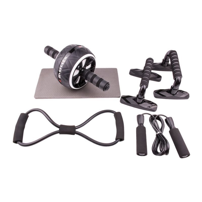 Push Up Abdominal Wheel Set Men's Abdominal Muscle Arm Comprehensive Training Device Fitness Seven Piece Set_voghion.com