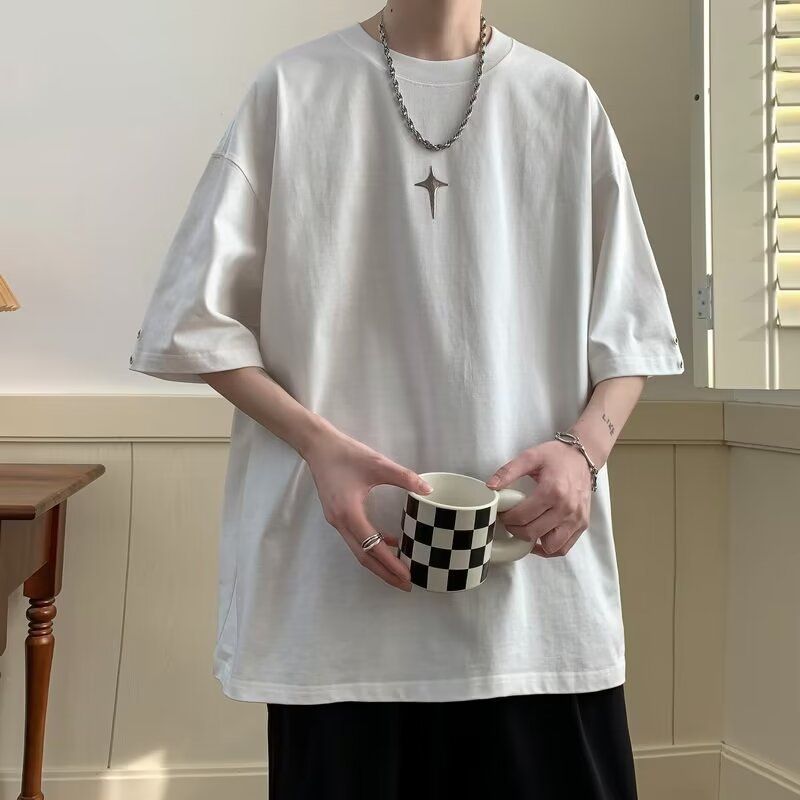 Summer New Short Sleeved T-shirt Trend Simple Letter Printed Top Casual Loose And Versatile Casual T-shirt_voghion.com