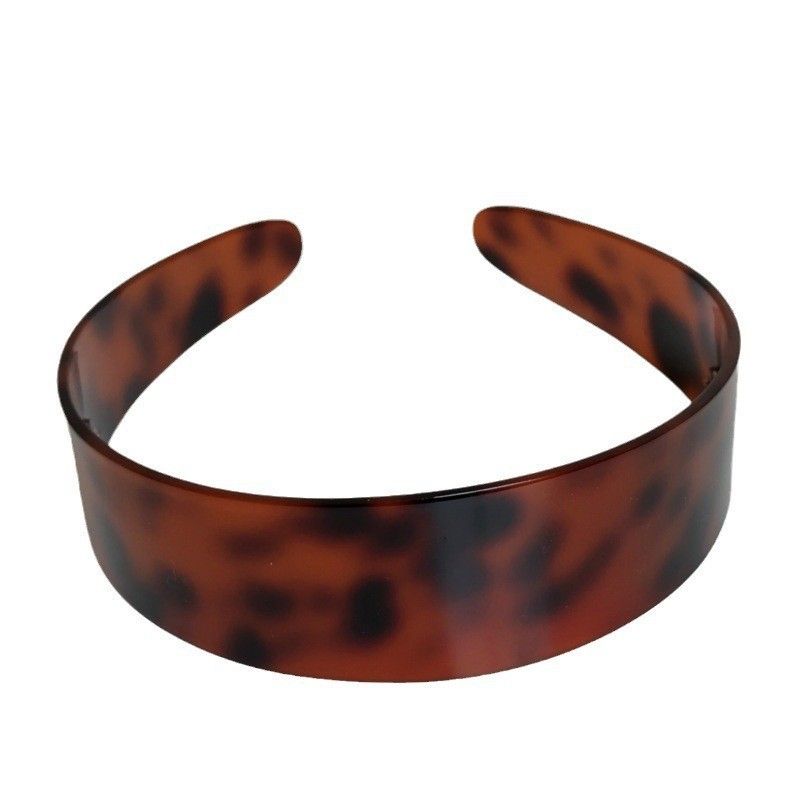 Haarschmuck, neues Stirnband aus Acryl mit Leopardenmuster und Zähnen, rutschfest, breitkrempiges Stirnband, Temperament, Haarschmuck, modische Kopfbedeckung_voghion.com