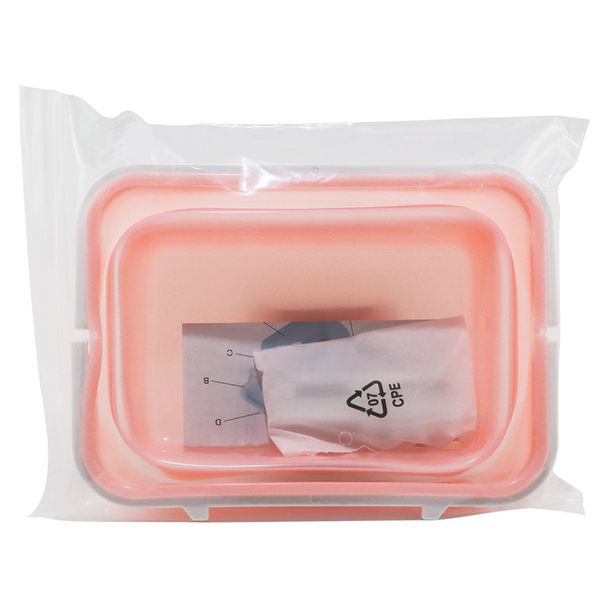 Contenitori pieghevoli per alimenti in silicone, senza BPA, adatti a microonde e congelatore, contenitori per il pranzo a tenuta stagna con coperchi (confezione da 3)_voghion.com