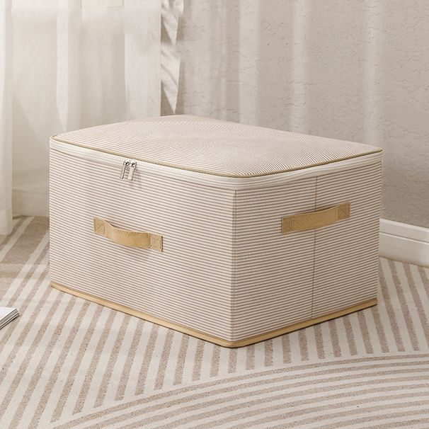 Otthon és kert nyomtatott, nem szőtt, csíkos tároló, összecsukható, hordozható tárolódoboz, nagy kapacitású ruhadoboz, rovar- és nedvességálló_voghion.com