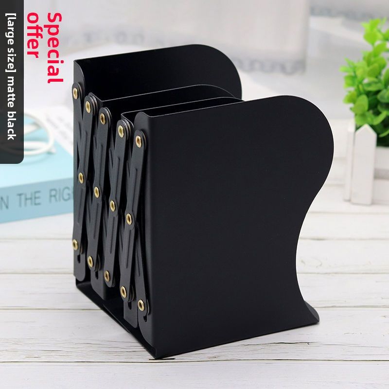INS Creative Extendable Bookshelf Student Desk Bookend Holder Reading Rack Simple Book Clip_voghion.com