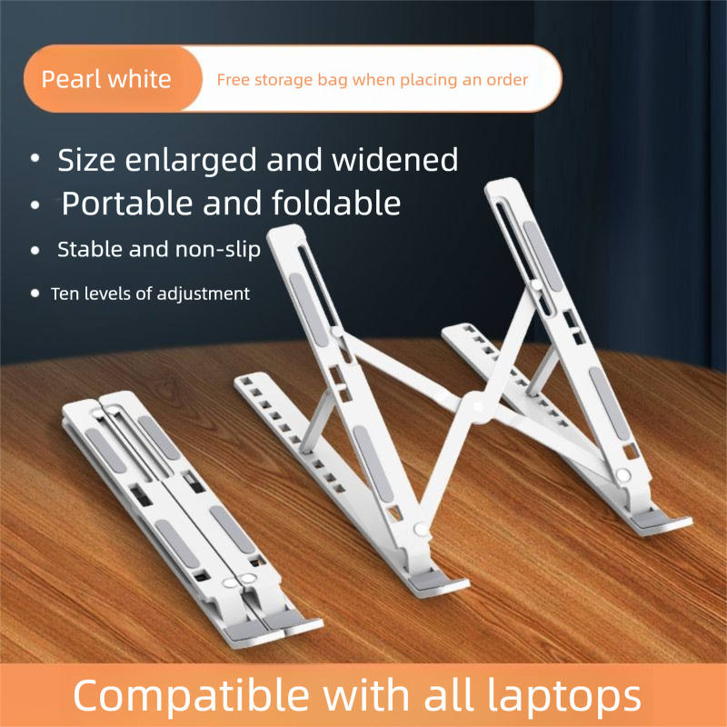 Supporto di raffreddamento portatile pieghevole regolabile multifunzionale per laptop da tavolo, universale per studenti_voghion.com