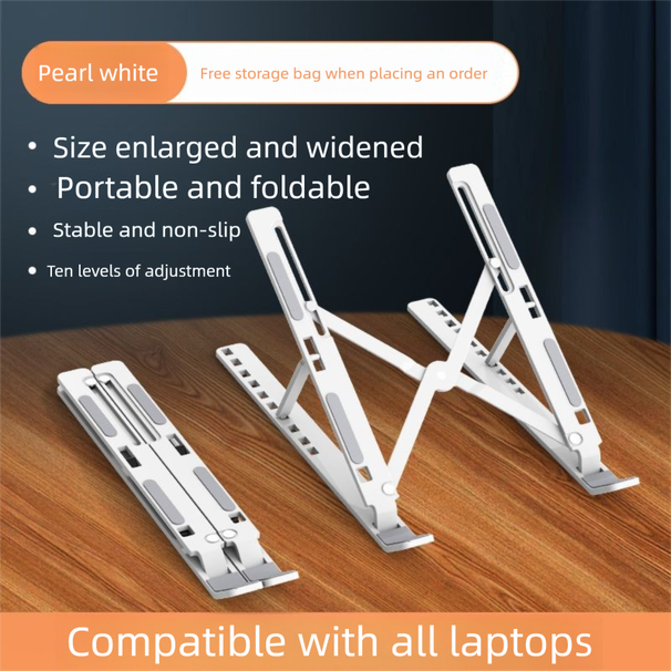 Supporto di raffreddamento portatile pieghevole regolabile multifunzionale per laptop da tavolo, universale per studenti_voghion.com