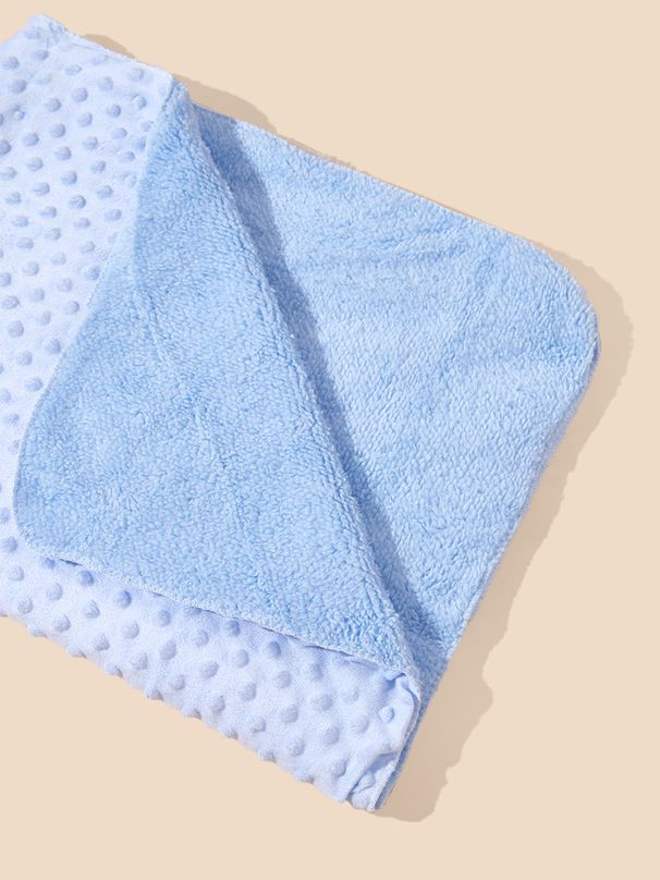 Minky Baby Blanket Solid Color Crystal Velvet Bean Blanket Double Layer Super Soft Kids Swaddle Blanket Quilt_voghion.com