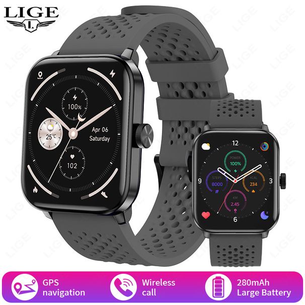 Relojes inteligentes, llamadas Bluetooth, control de ritmo cardíaco y música, pulseras inteligentes, relojes deportivos._voghion.com