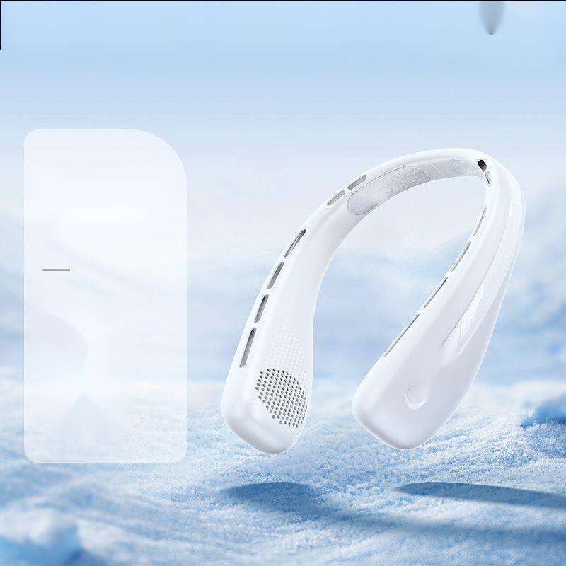 Nuovo 2025 Mini ventilatore portatile silenzioso da appendere al collo con ricarica USB e batteria a lunga durata_voghion.com