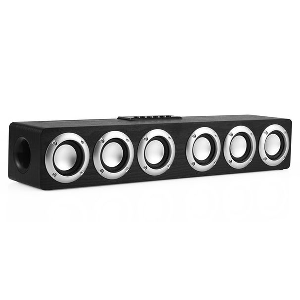 Puidust heliriba helikeskus Bluetoothi kõlarikasti kodukinosüsteemi bassikõlarid kõlarite jaoks koos bassikõlari heliriba boomboxiga_voghion.com