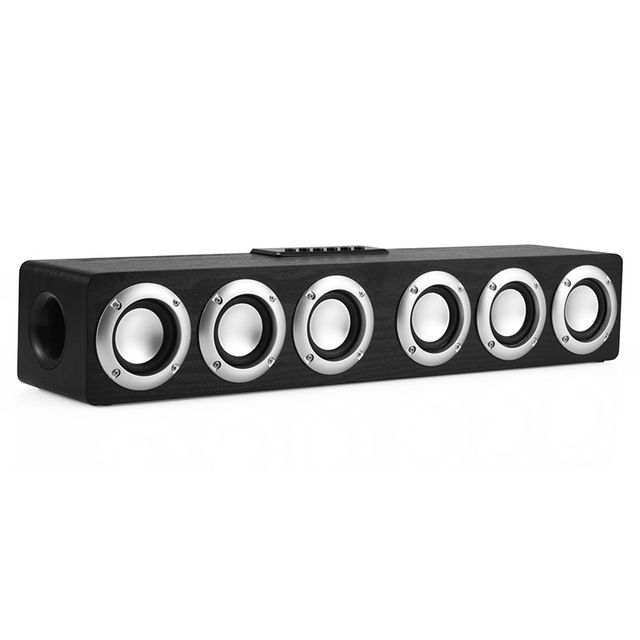 Holz-Soundbar, Audio-Center, Bluetooth-Lautsprecherbox, Heimkinosystem, Tieftöner für Lautsprecher mit Subwoofer, Soundbar, Boombox_voghion.com