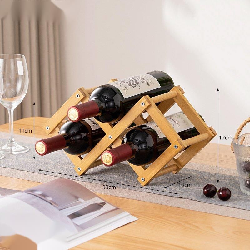 Desktop Living Room Ornament Slanted Multi-layer Home Cabinet Shelf Storage Simple Wine Rack_voghion.com