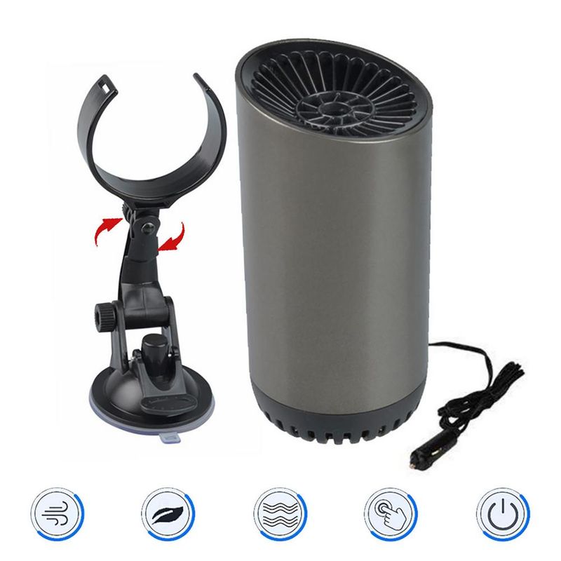 12V Autoheizung, 150W Becherform-Heizung, Schnellheizlüfter, tragbarer, verstellbarer Windschutzscheiben-Entnebelungs-Defroster für Autozubehör_voghion.com