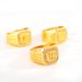 Store Same Style Sand Gold Pure Copper Gold-Plated Pattern Open Wealth Men's Ring_voghion.com
